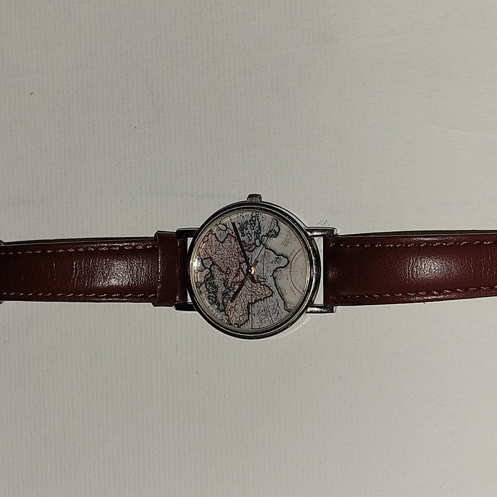 Watch Map design leather strap